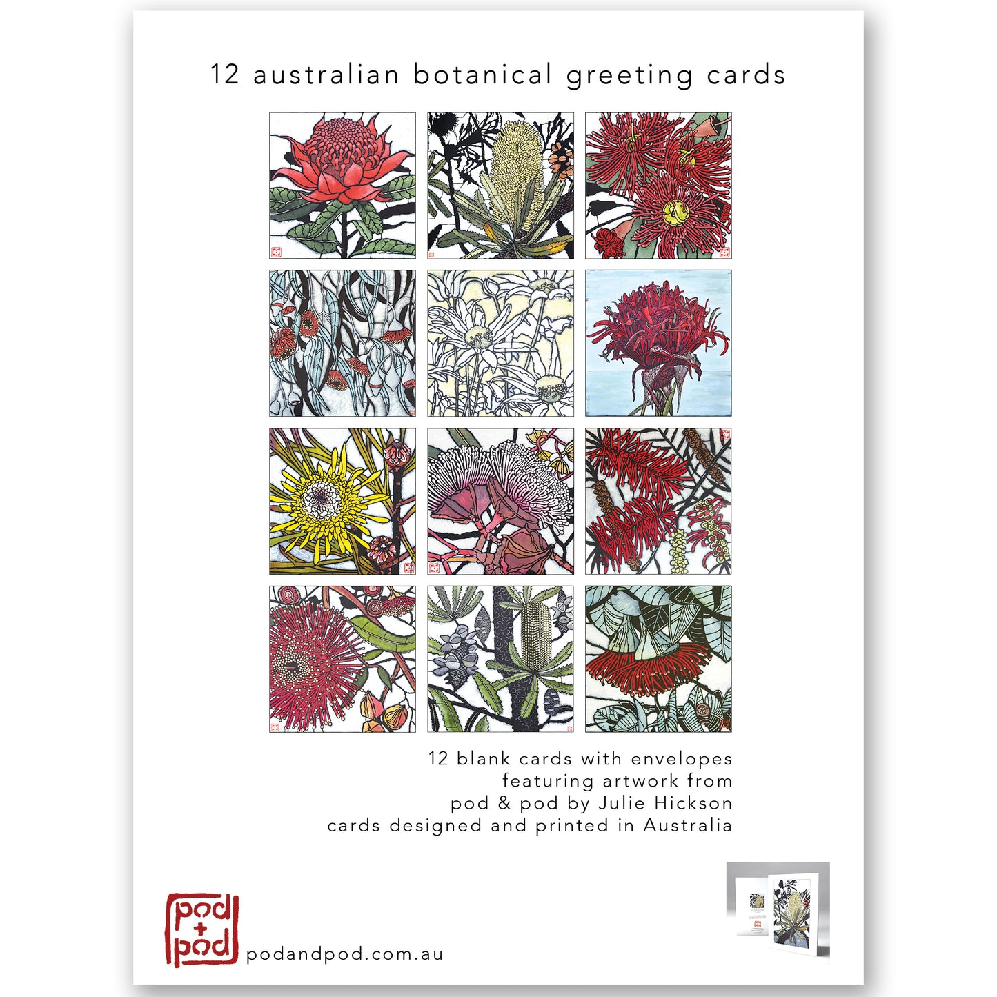 banksia greeting card gift box