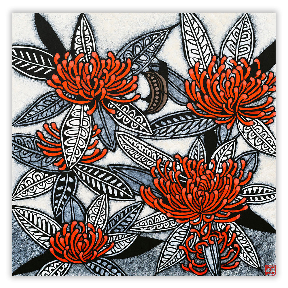 tree waratah tree III large archival print