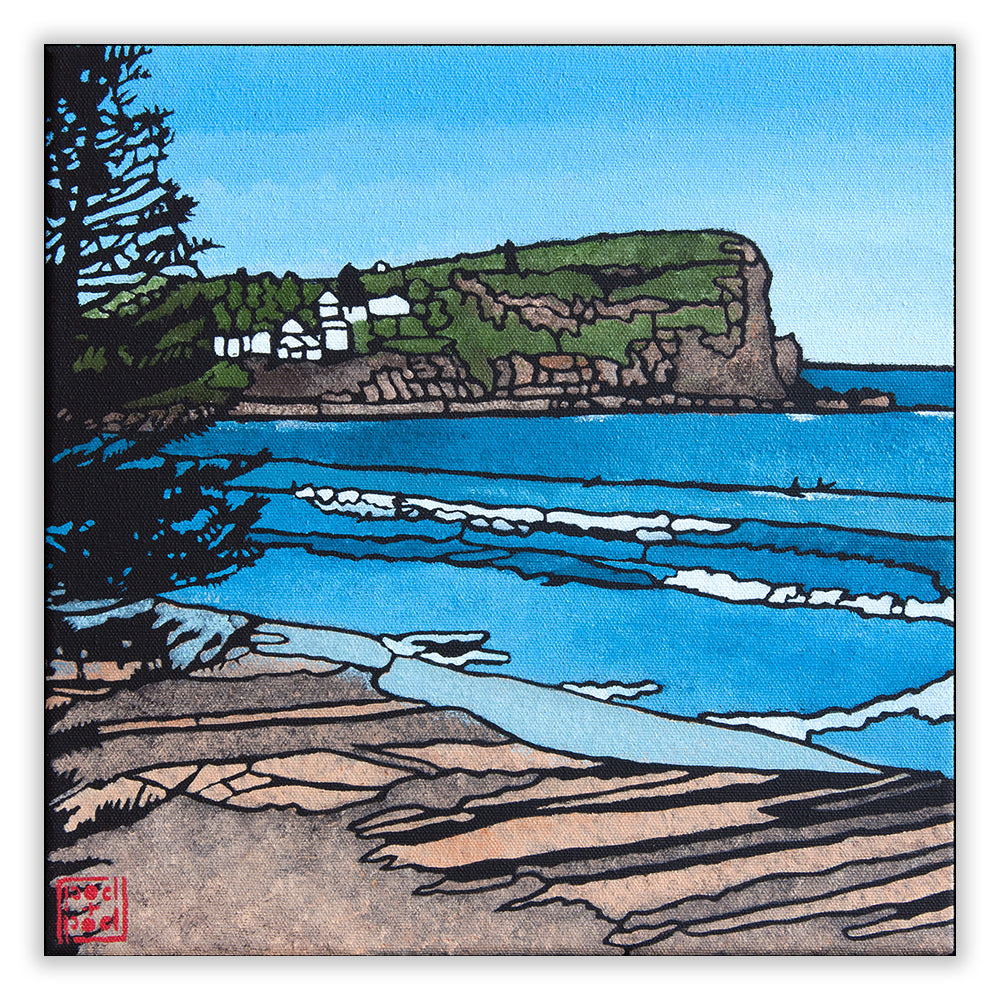 avalon beach archival print