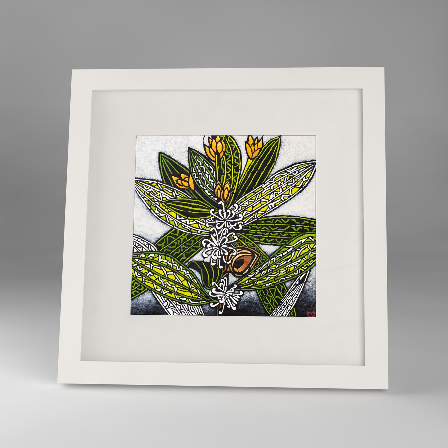 hakea framed print