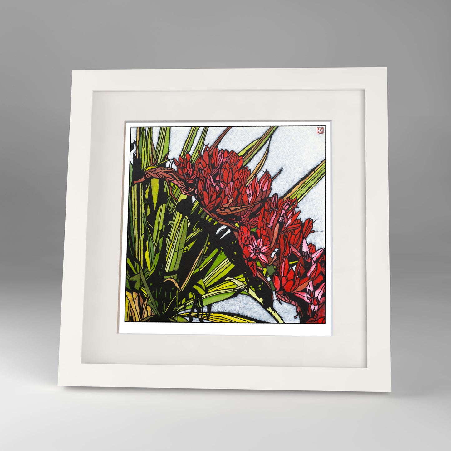 giant spear lily framed print
