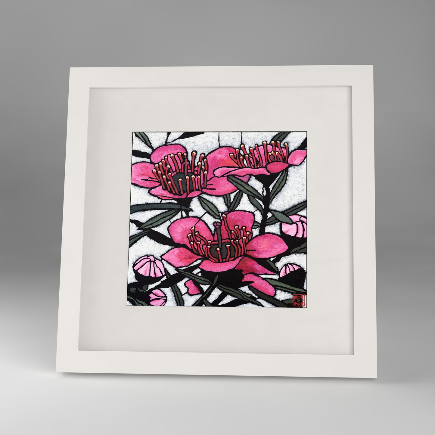 tea tree framed print