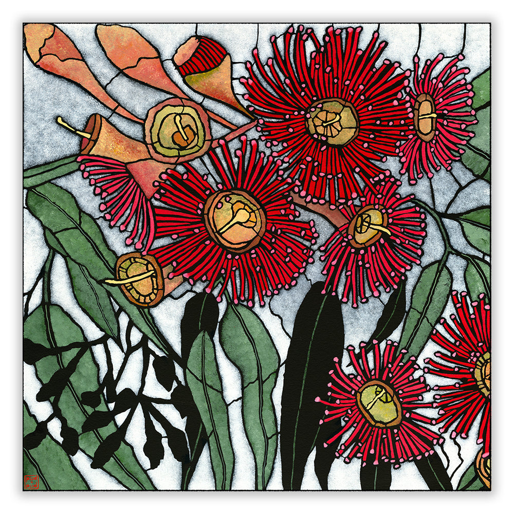 corymbia blossom archival print