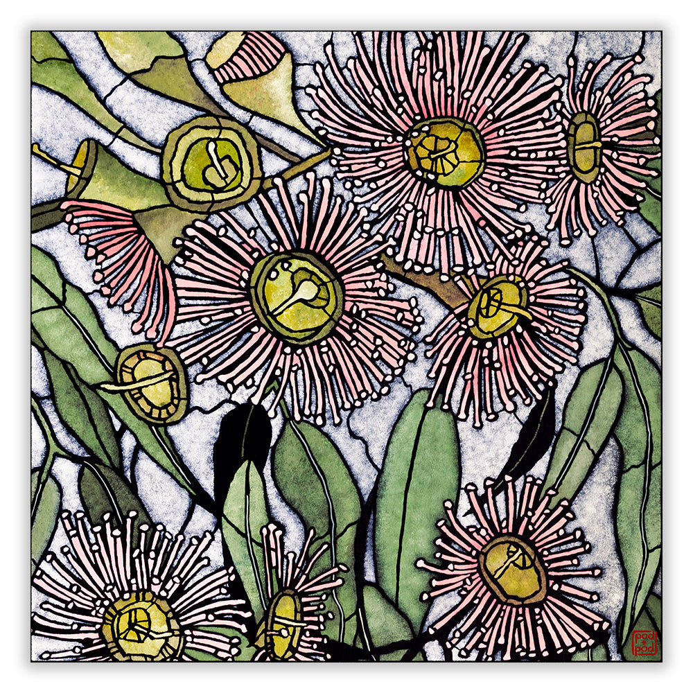 corymbia blush archival print