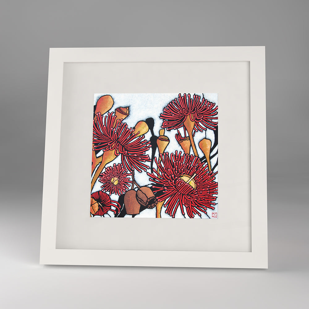 gum blossom framed print