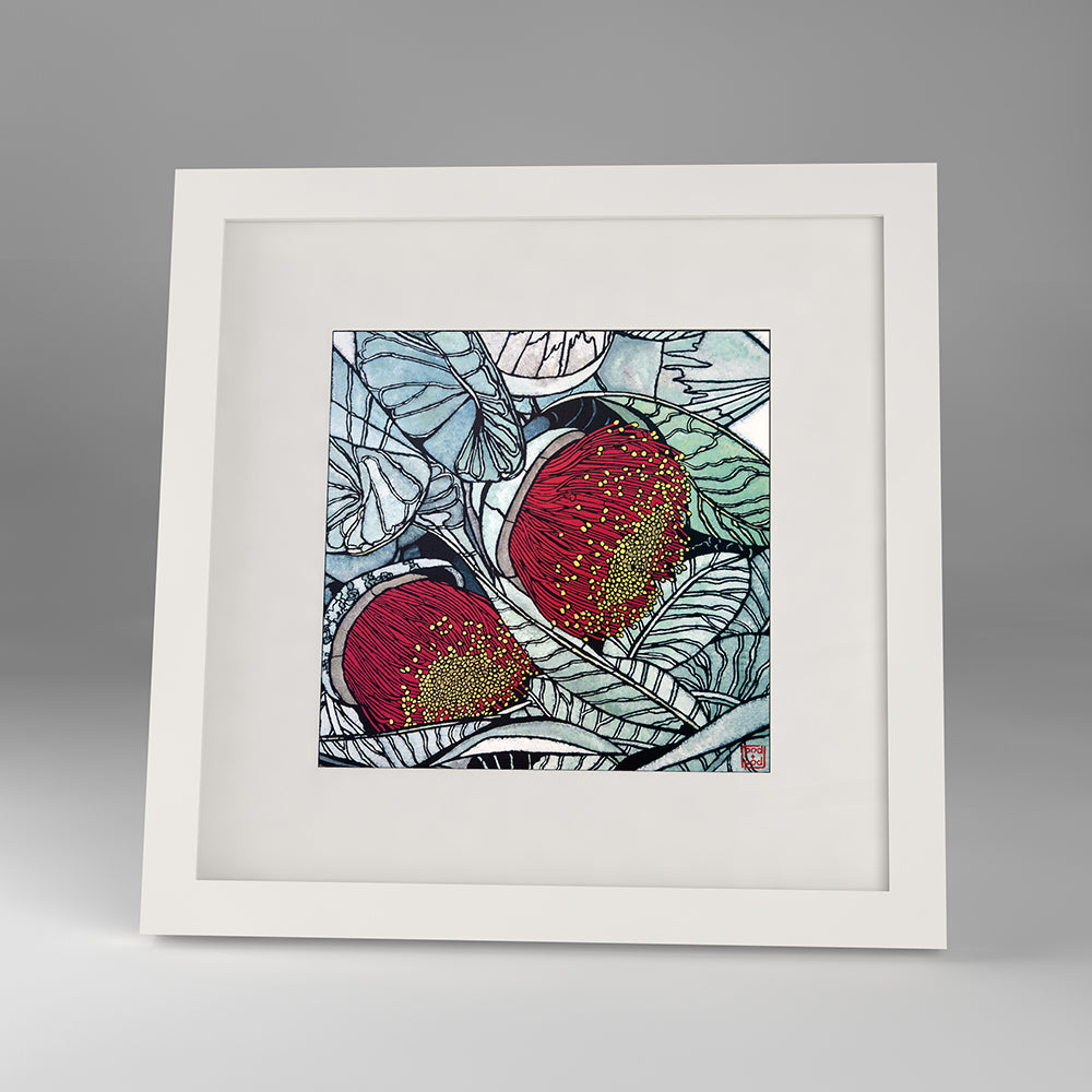 mottlecah framed print