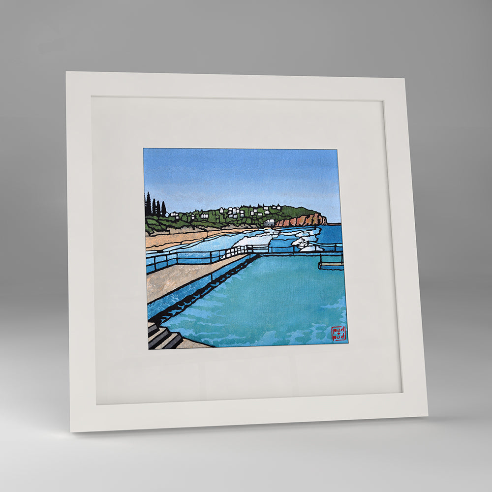 sth curl curl framed print