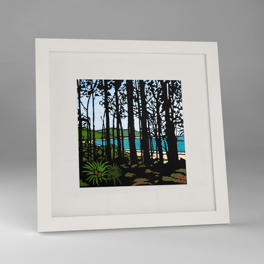 south coast vista framed print