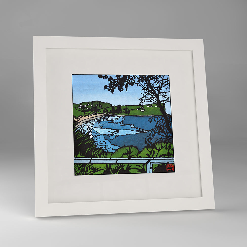 avalon view framed print