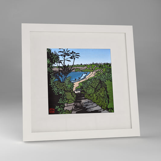 bungan beach framed print