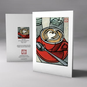 flat white card