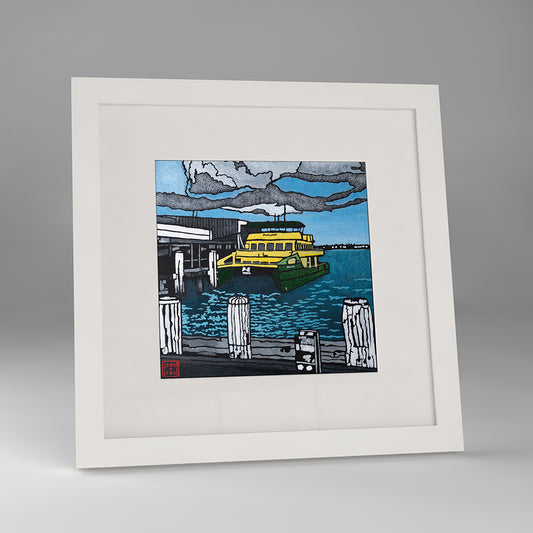 manly ferry framed print
