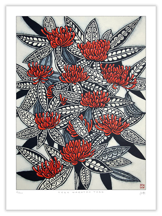 tree waratah tree large archival print